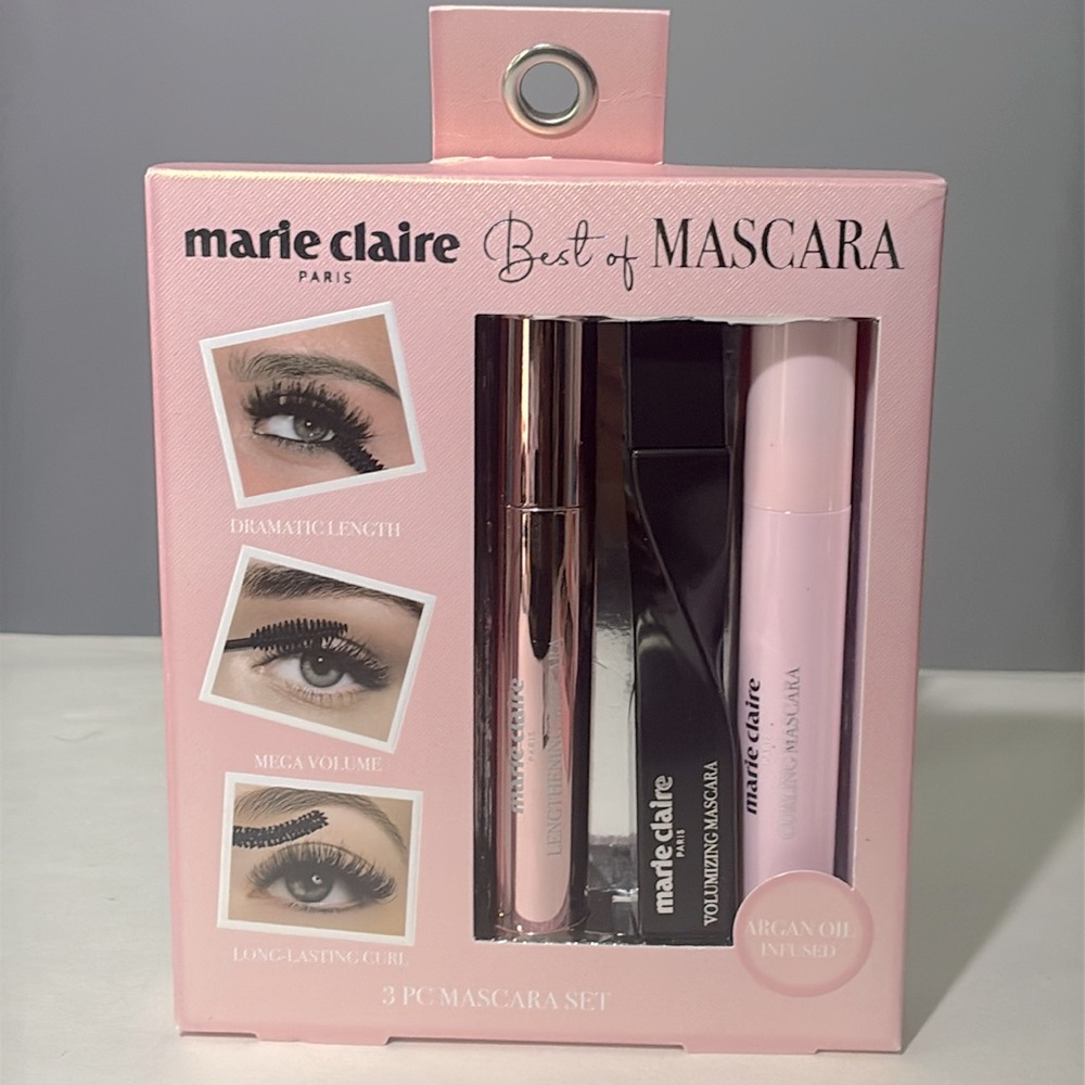 💕🌿Marie Claire Paris Best of Mascara – 3-Piece Mascara Set